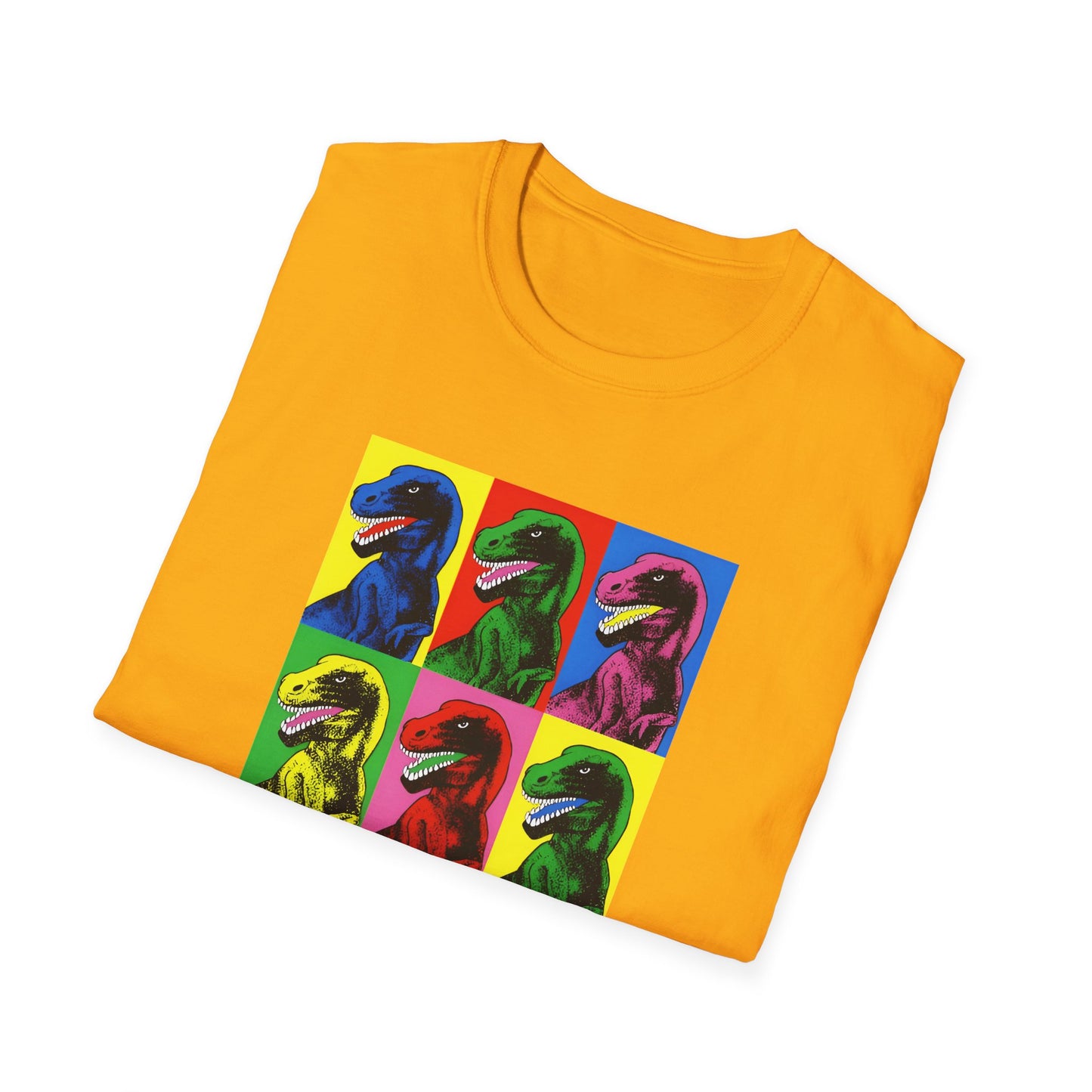 stanley desantis dinosaur pop art as worn by steven spielberg on jurassic park 1993 movie set tshirt