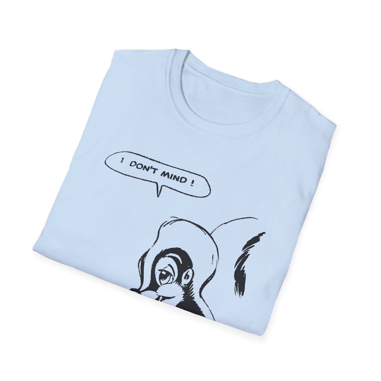 i don't mind cartoon skunk from old comic book tshirt