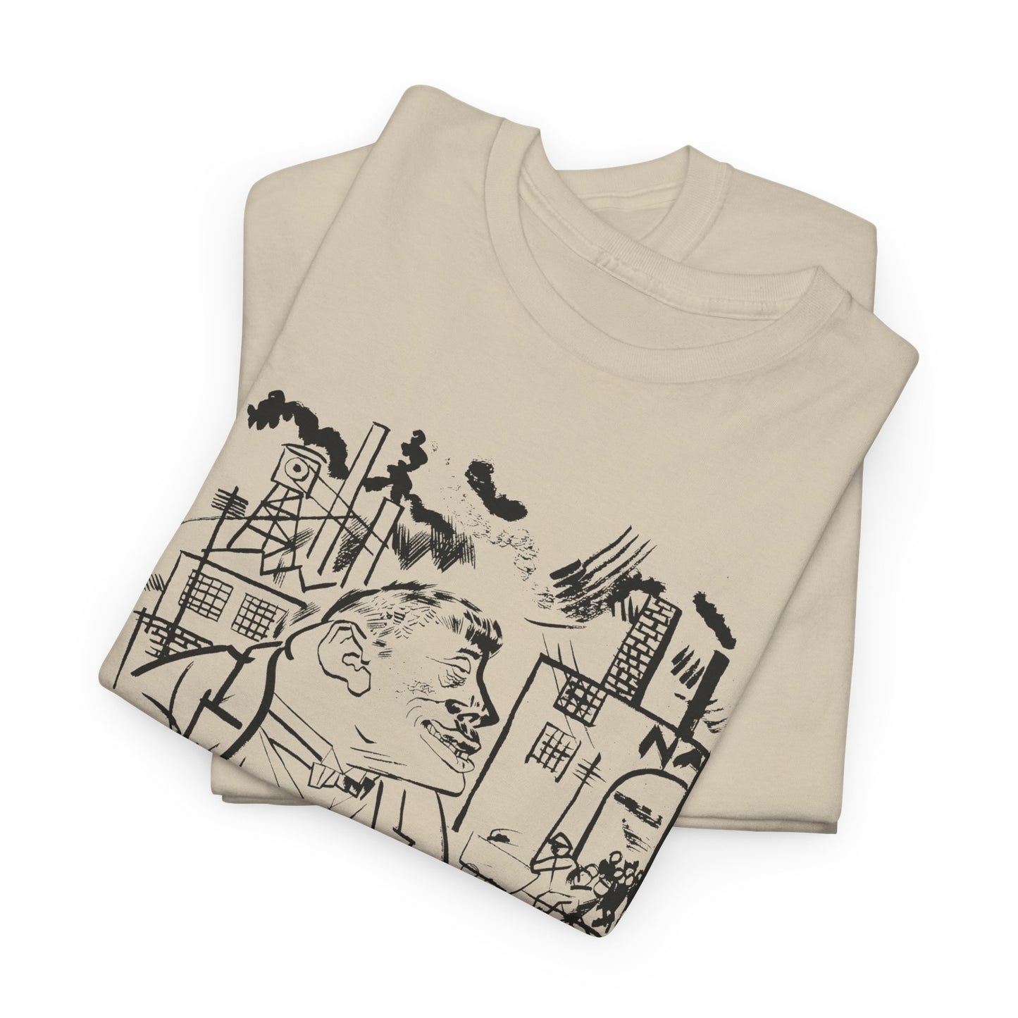 1921 geroge grosz sketch "i shall exterminate everything around me that restricts me from being the master" tshirt