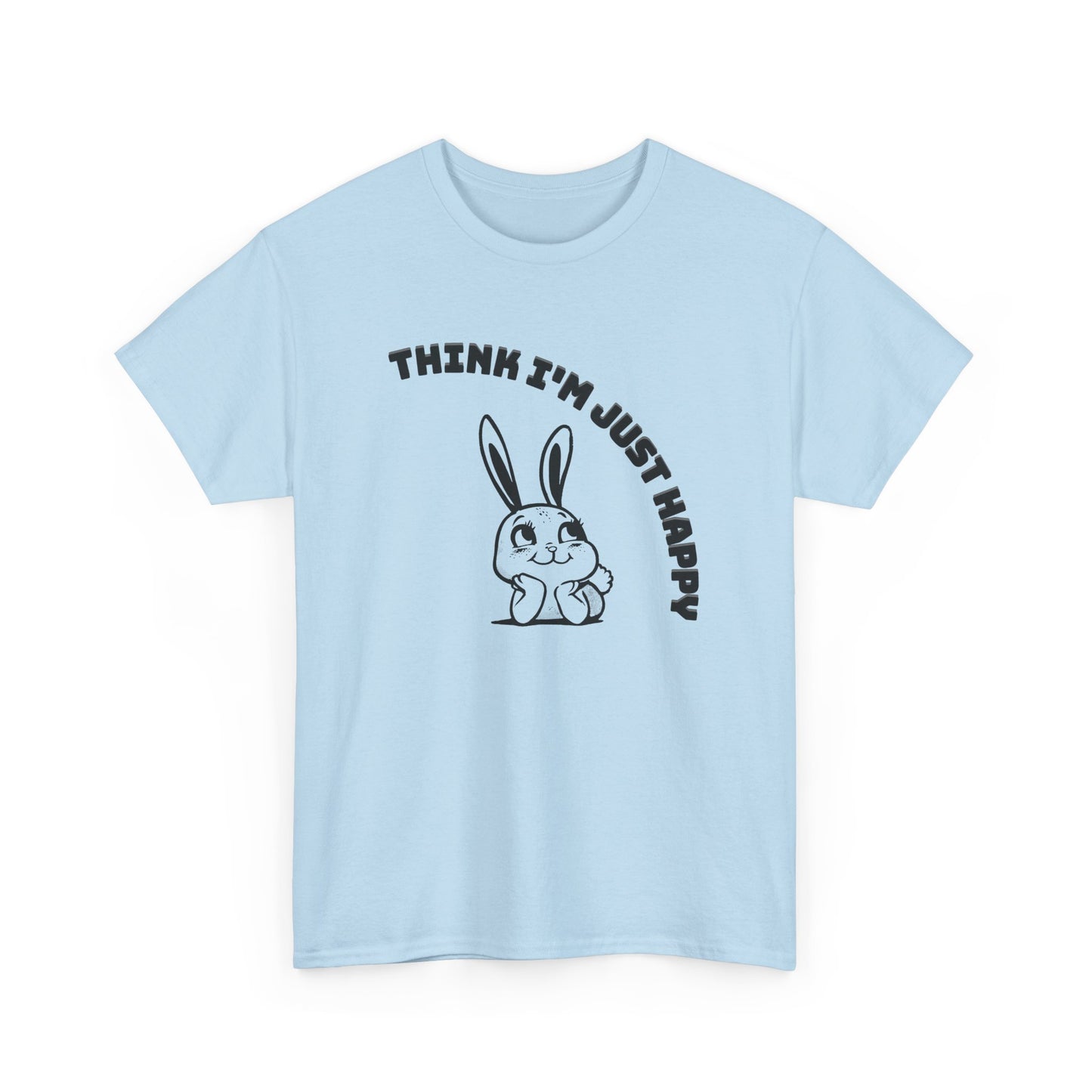 think I'm just happy nirvana song lyrics with bunny tshirt