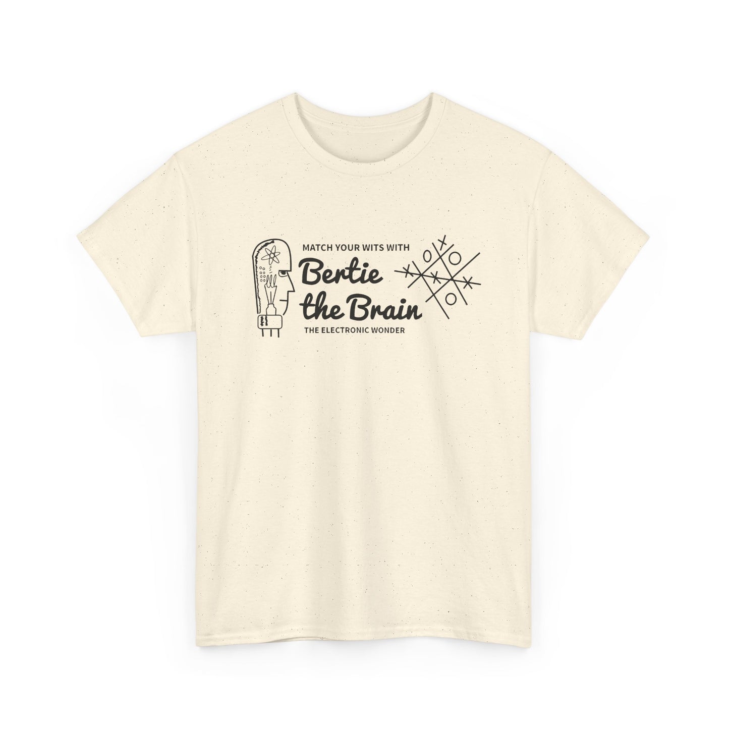 bertie the brain 1950 video game tshirt