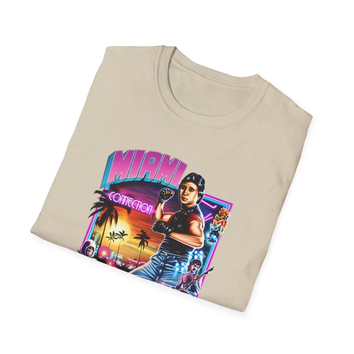 1987 movie miami connection movie poster tshirt