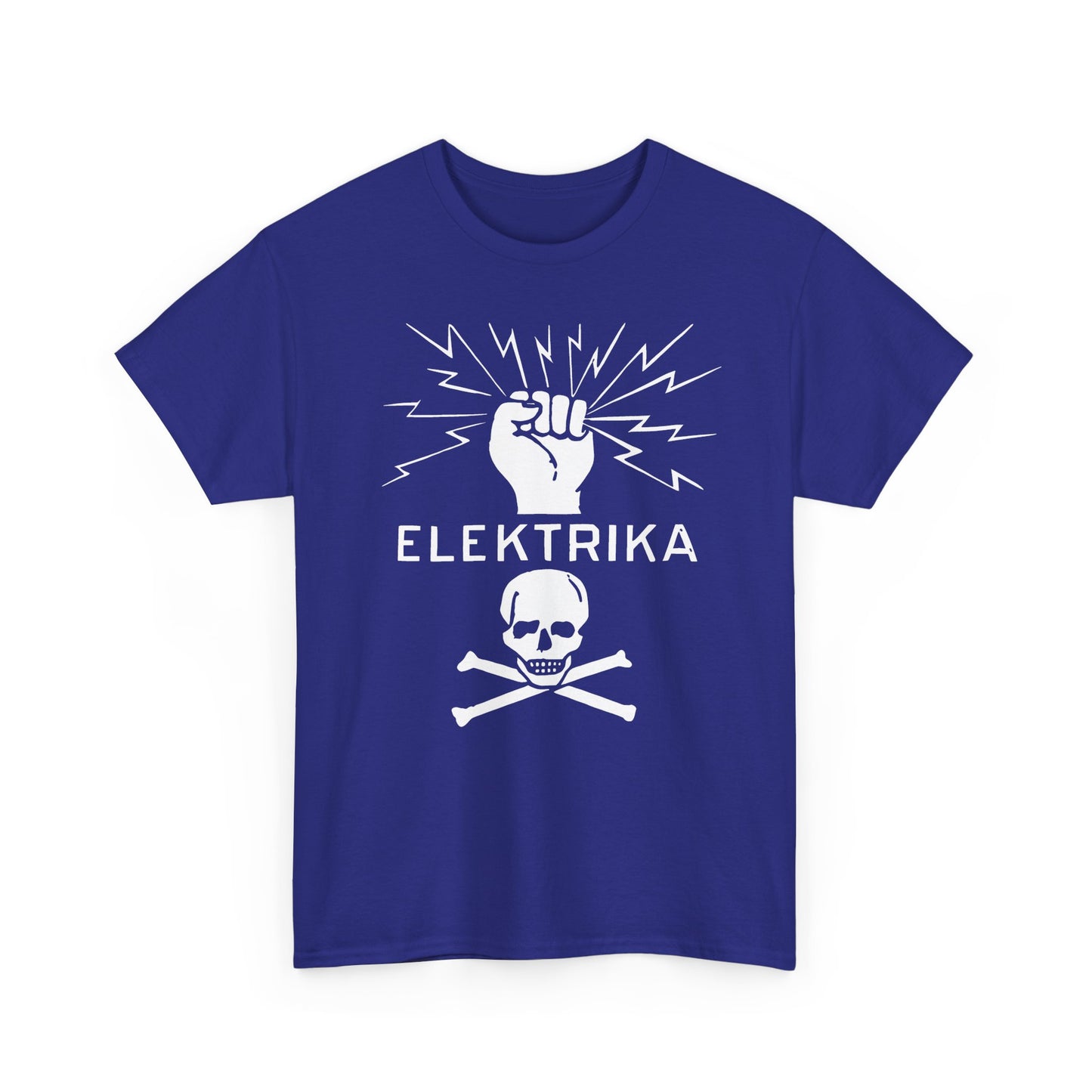 vintage elektrika safety symbol reproduction tshirt