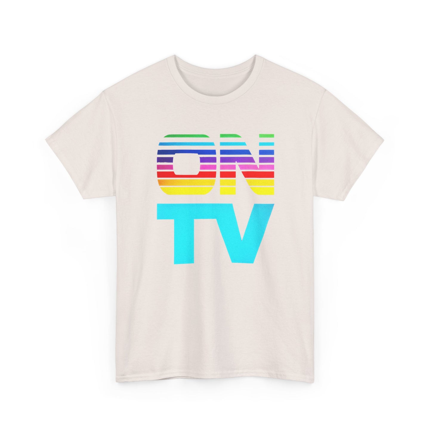 1970s vintage on tv subscription service logo custom edit tshirt