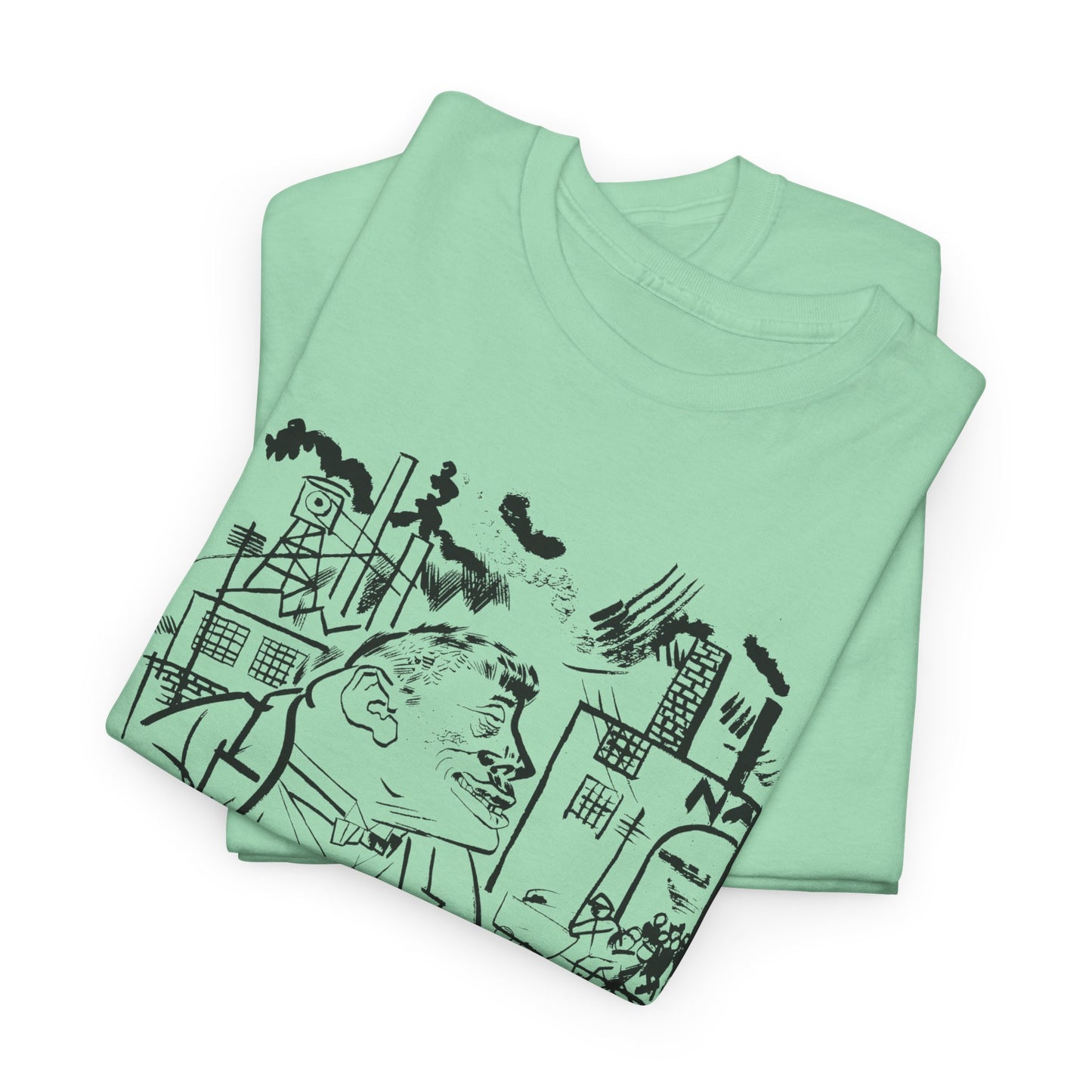 1921 geroge grosz sketch "i shall exterminate everything around me that restricts me from being the master" tshirt