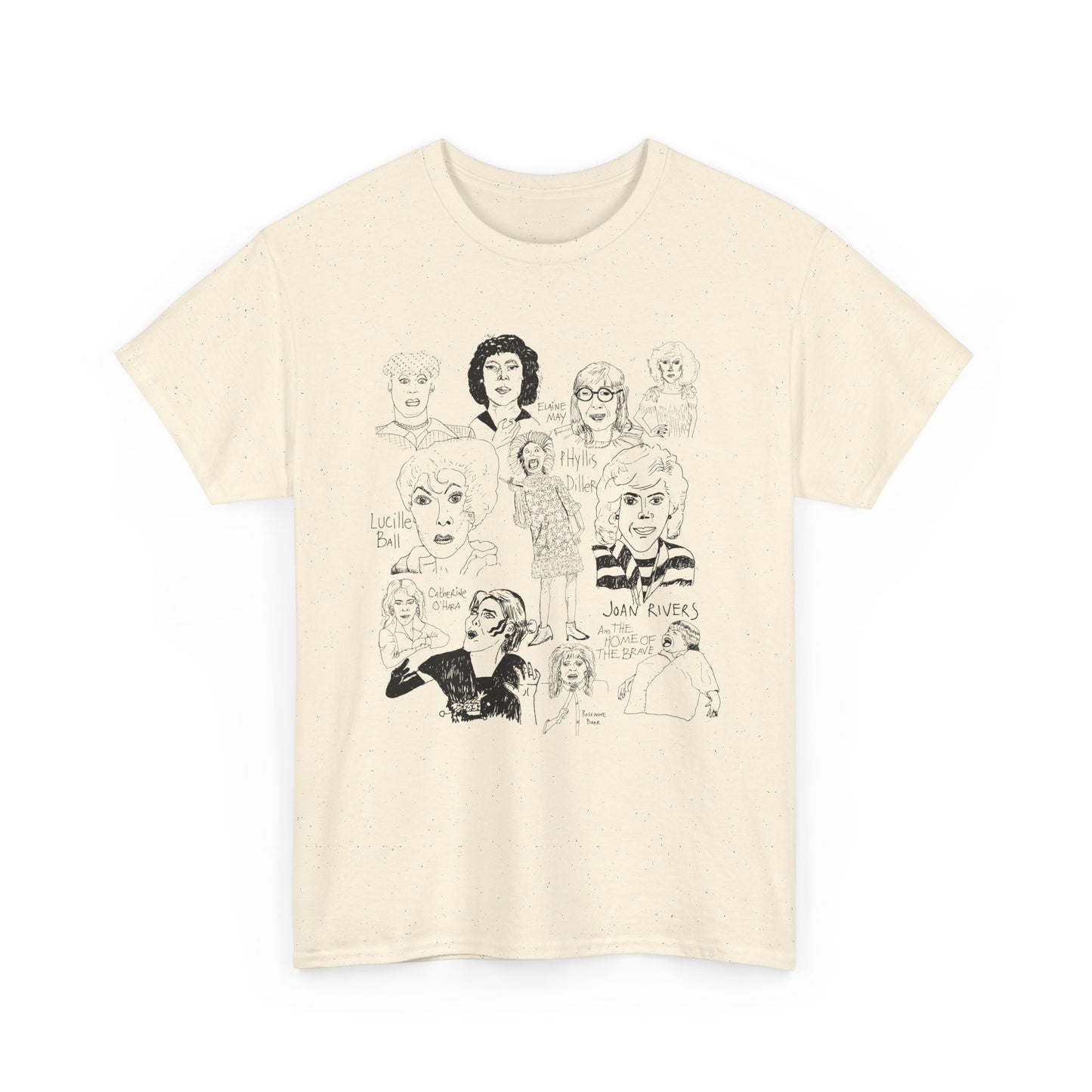original drawing women of comedy collage tshirt