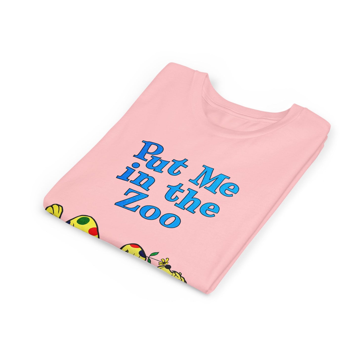 put me in the zoo YOUTH SIZE short sleeve tee