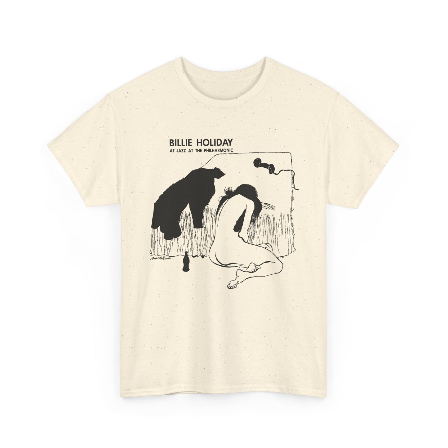 1954 billie holiday at jazz at the philharmonic slightly stretched graphic tshirt