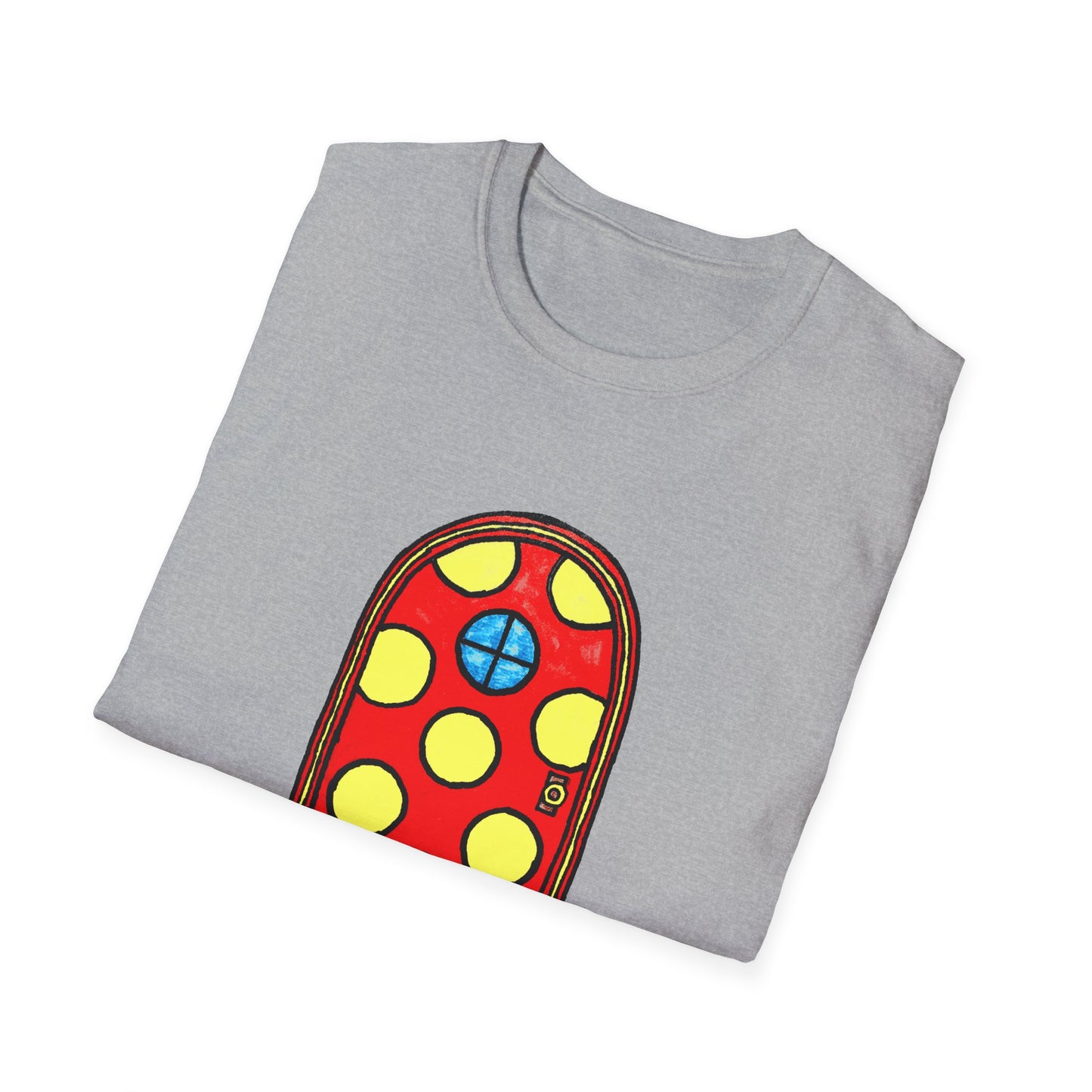 polka dot door original drawing tshirt