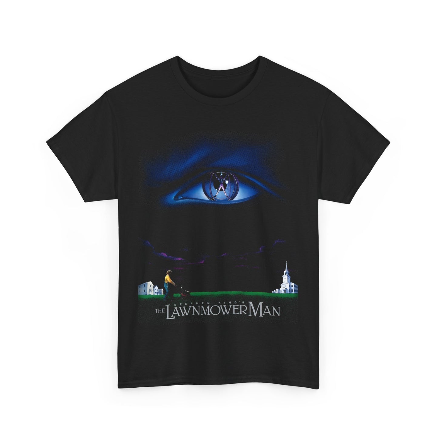 1992 the lawnmower man movie poster tshirt