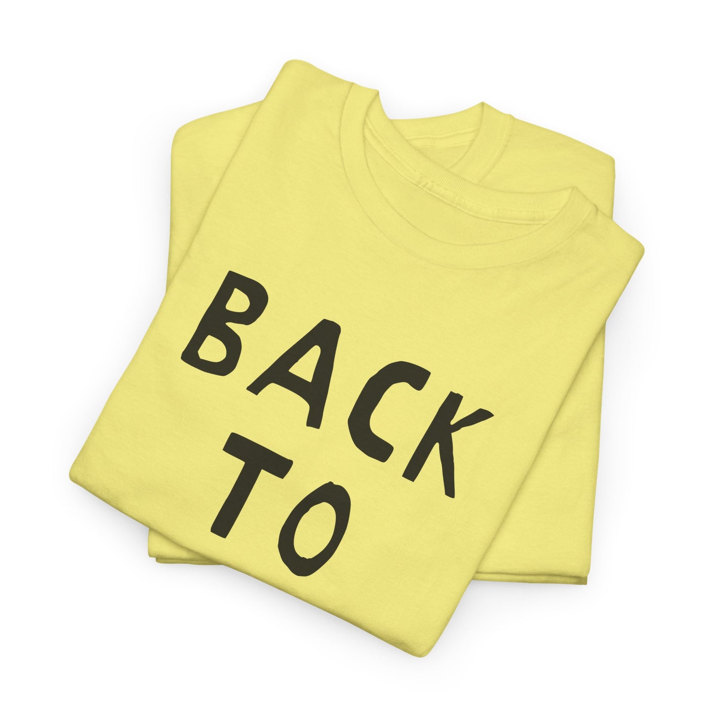 back to mono hand drawn font tshirt