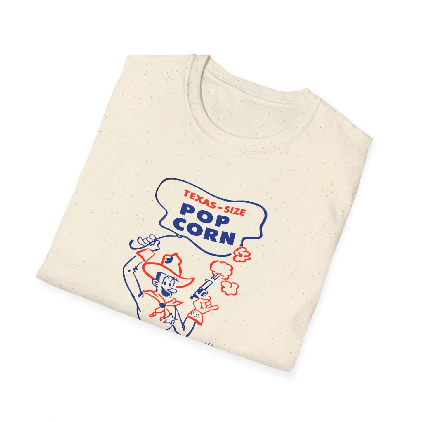 vintage texas size popcorn bag logo tshirt
