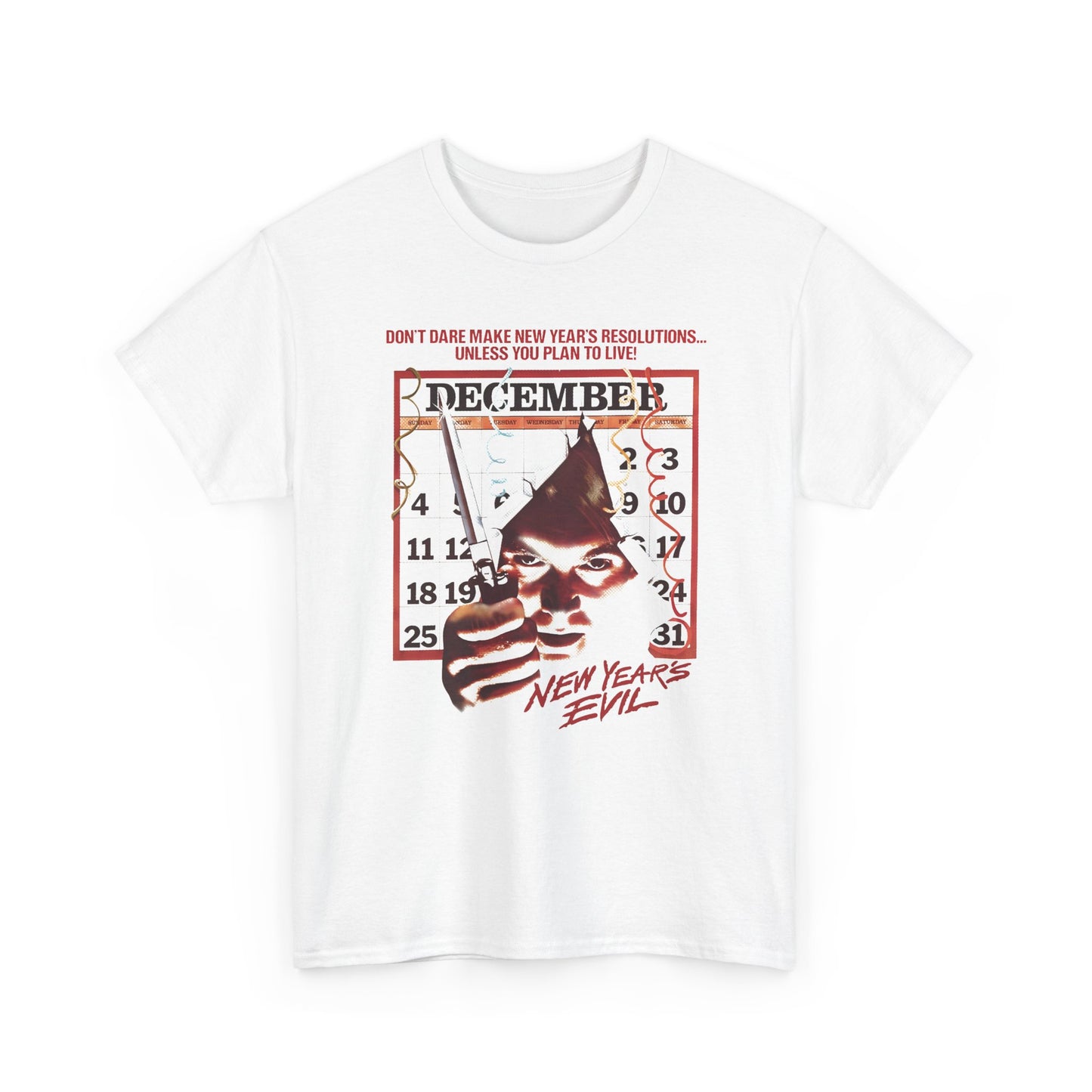 1980 new year's evil movie poster custom reproduction tshirt