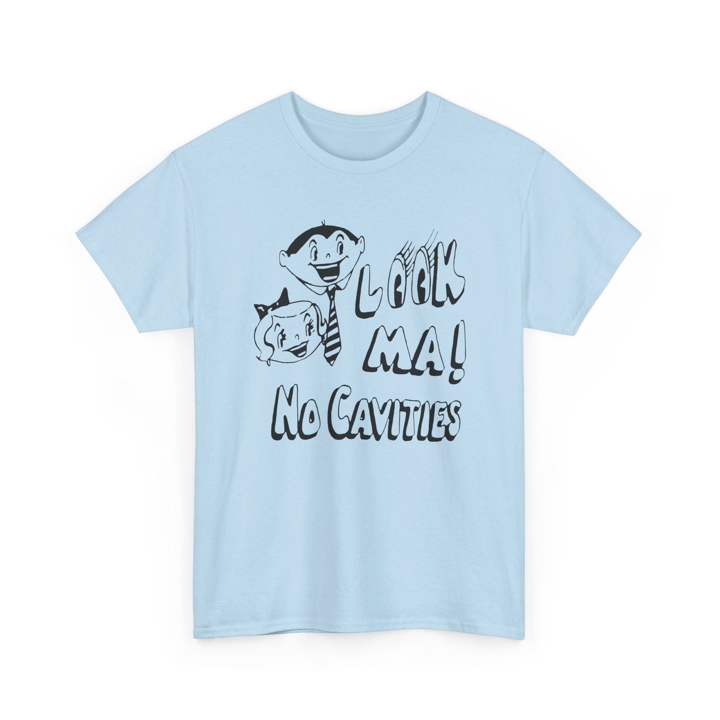 vintage look ma! no cavities reproduction tshirt