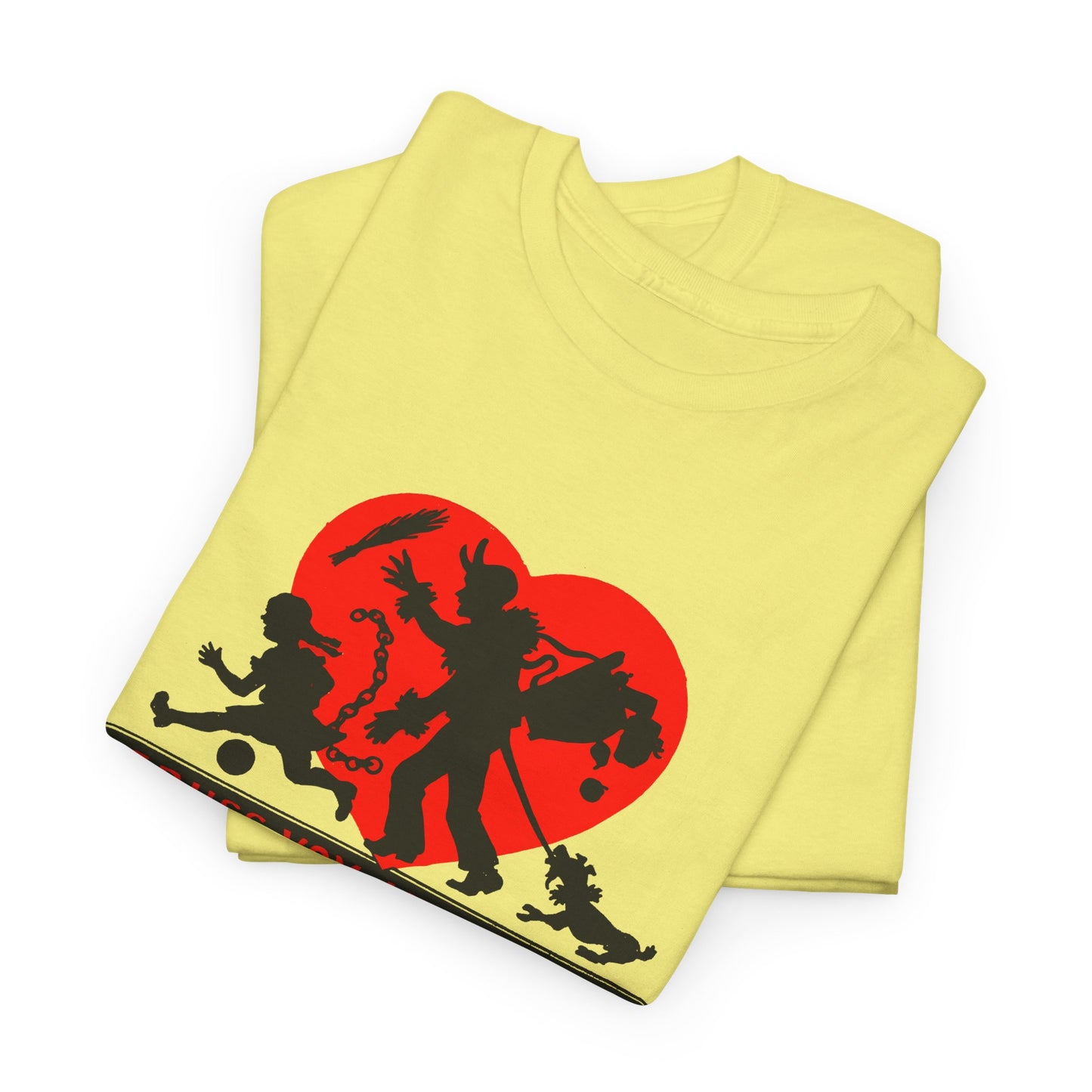 1950s austrian krampus postcard graphic tshirt