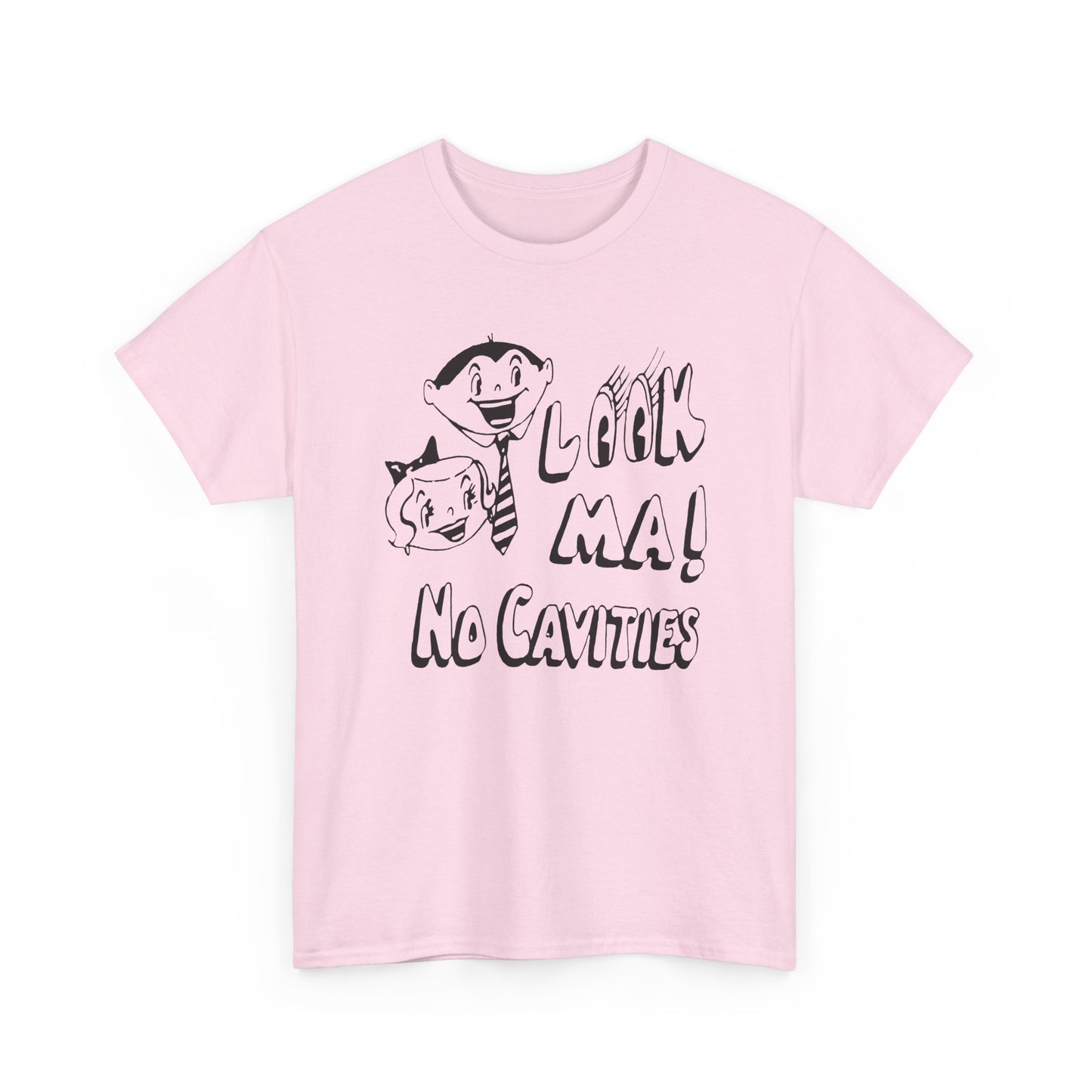 vintage look ma! no cavities reproduction tshirt