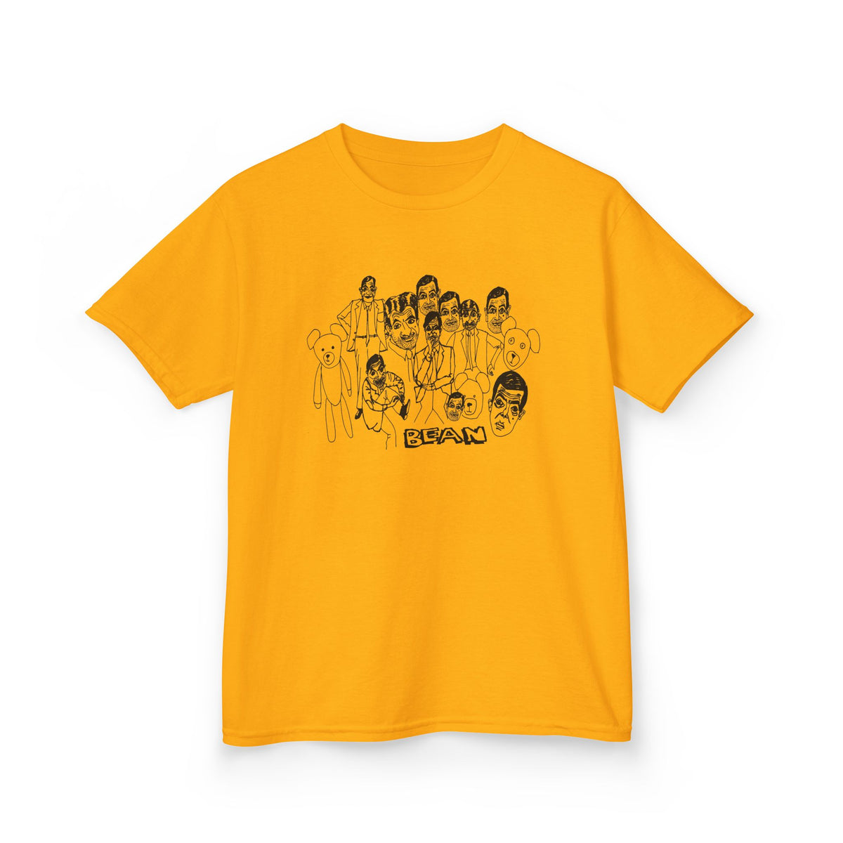 scary bean original drawing YOUTH SIZE short sleeve tee