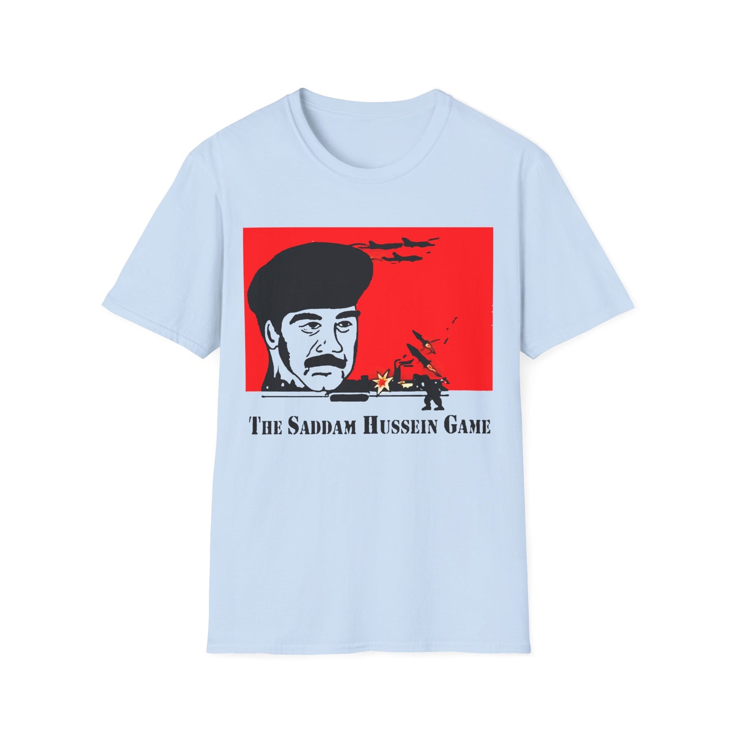 the sadam hussein game 1991 fan art tshirt