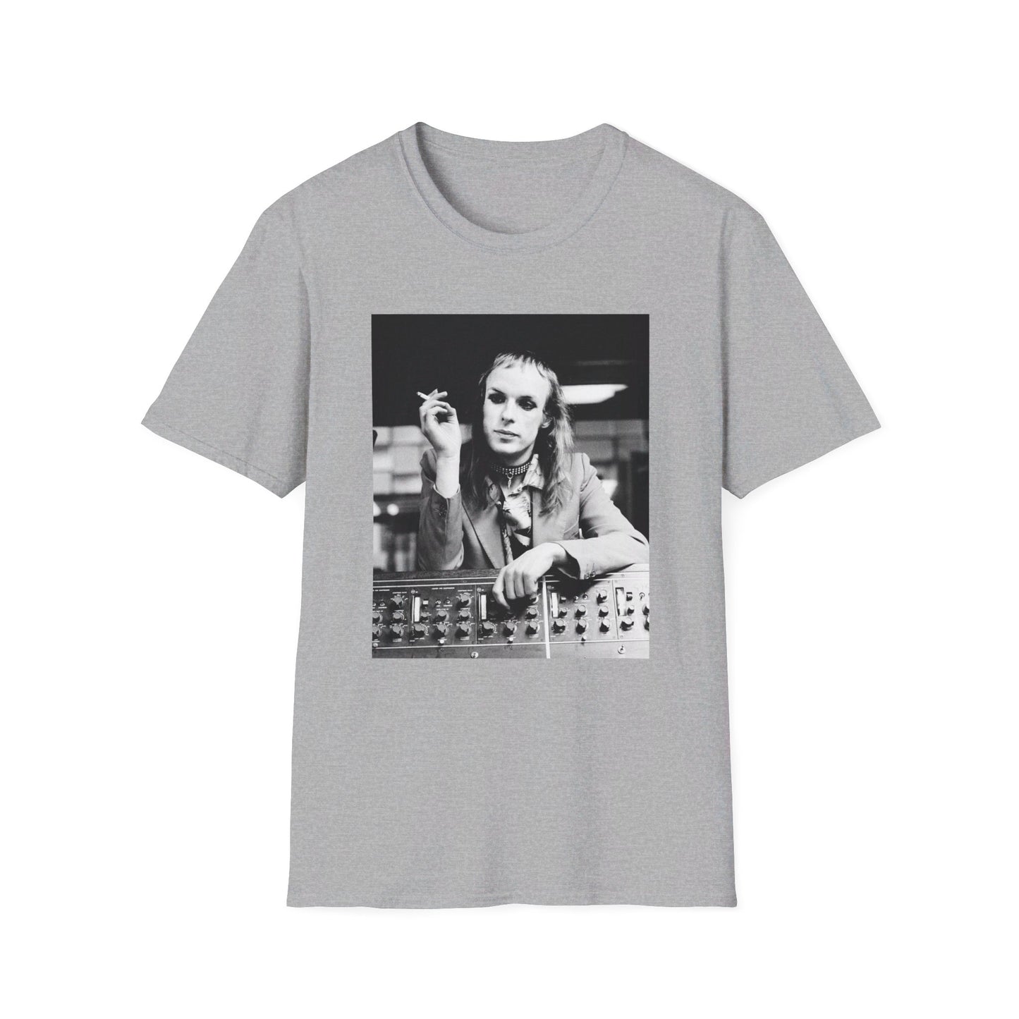 brian eno smoking at the console tshirt