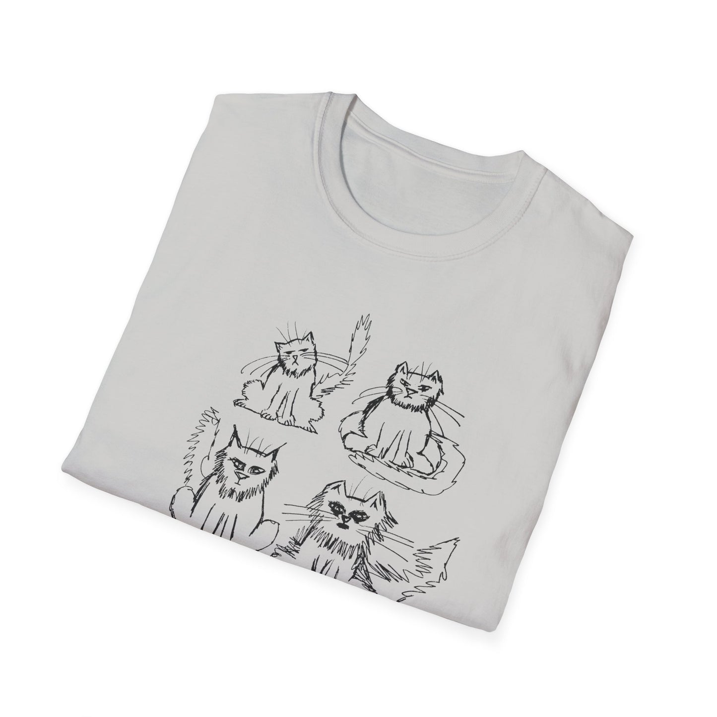 original drawing another six cats tshirt