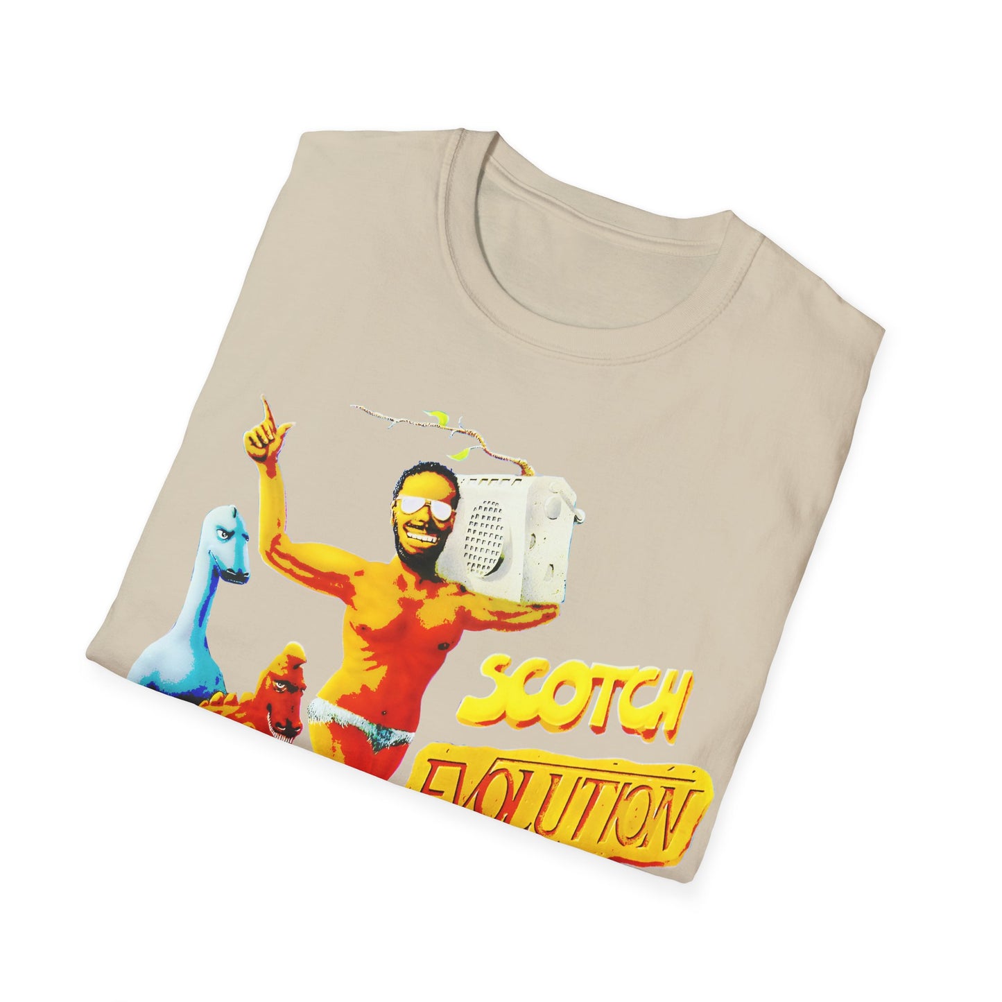 scotch evolution italo disco fan art tshirt