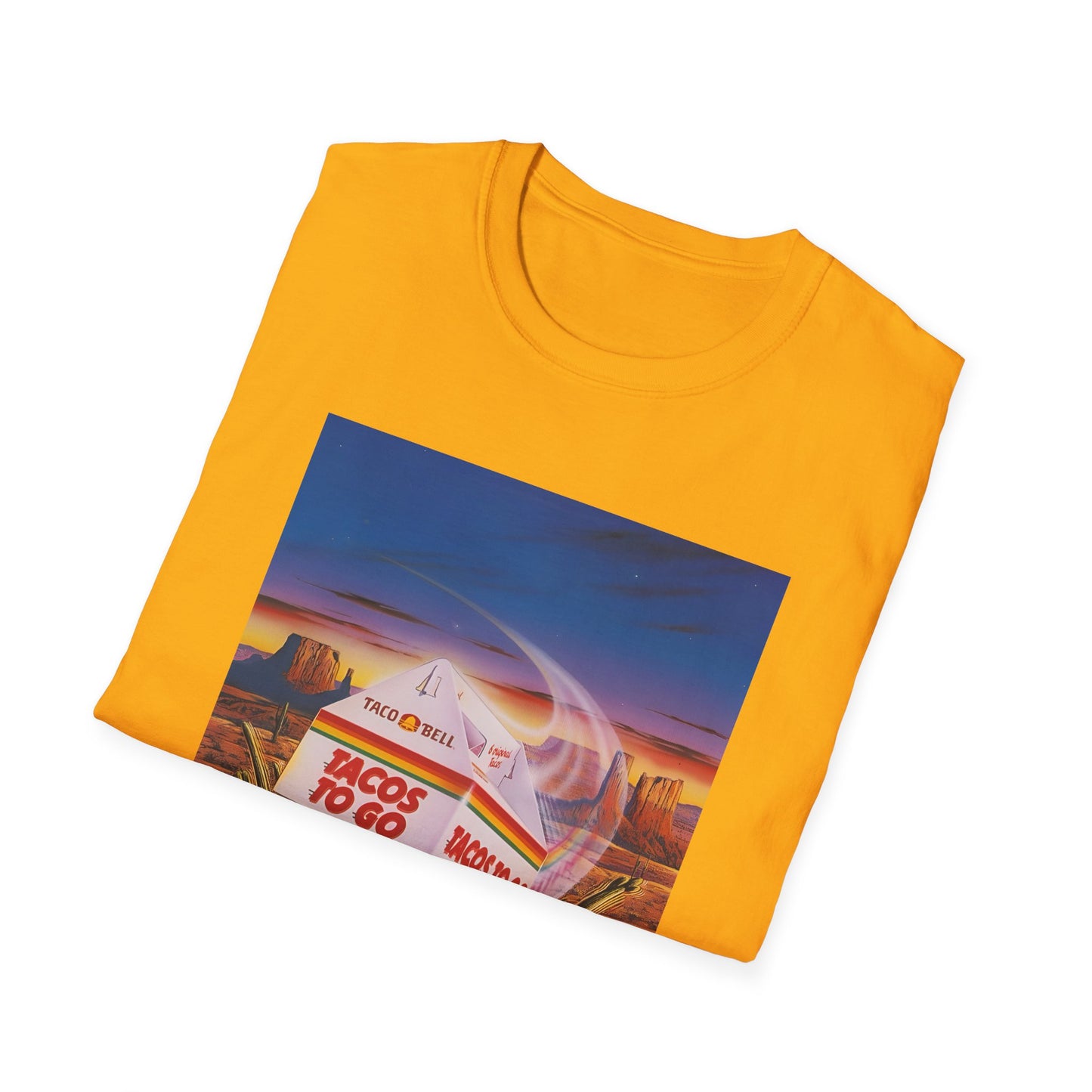 1980s retro taco bell advertisement tshirt