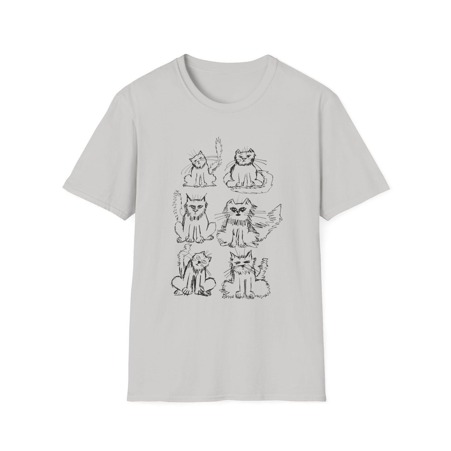original drawing another six cats tshirt