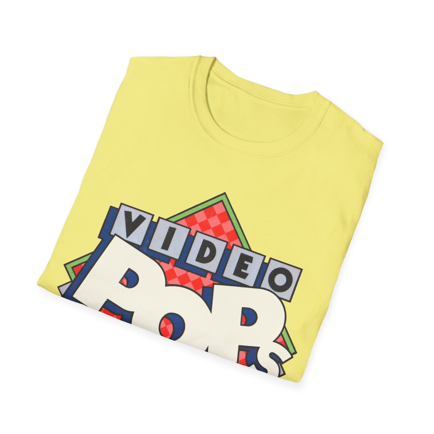 vintage video pops blank tape design tshirt