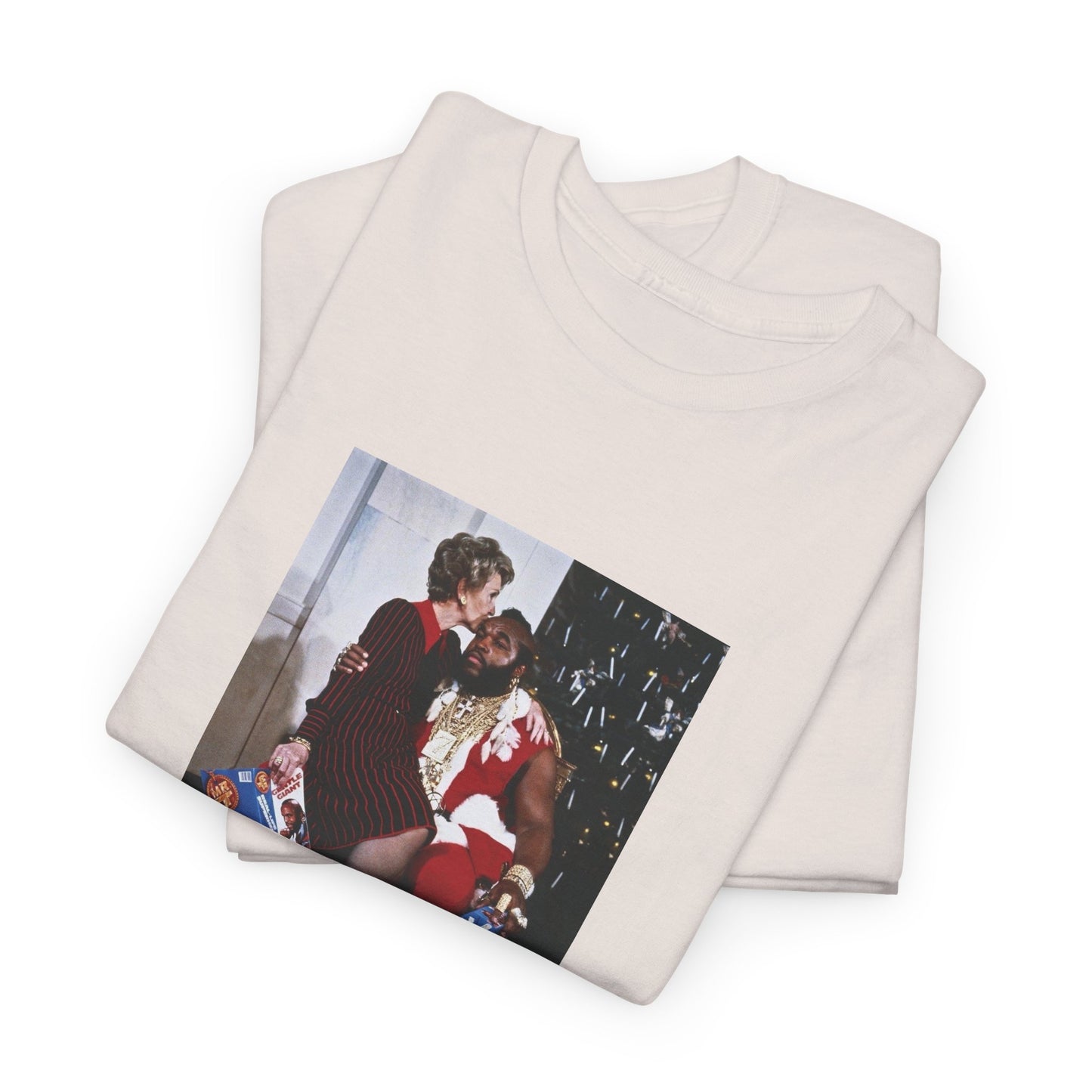 1983 photo of mr. T and nancy reagan in the whitehouse the tshirt