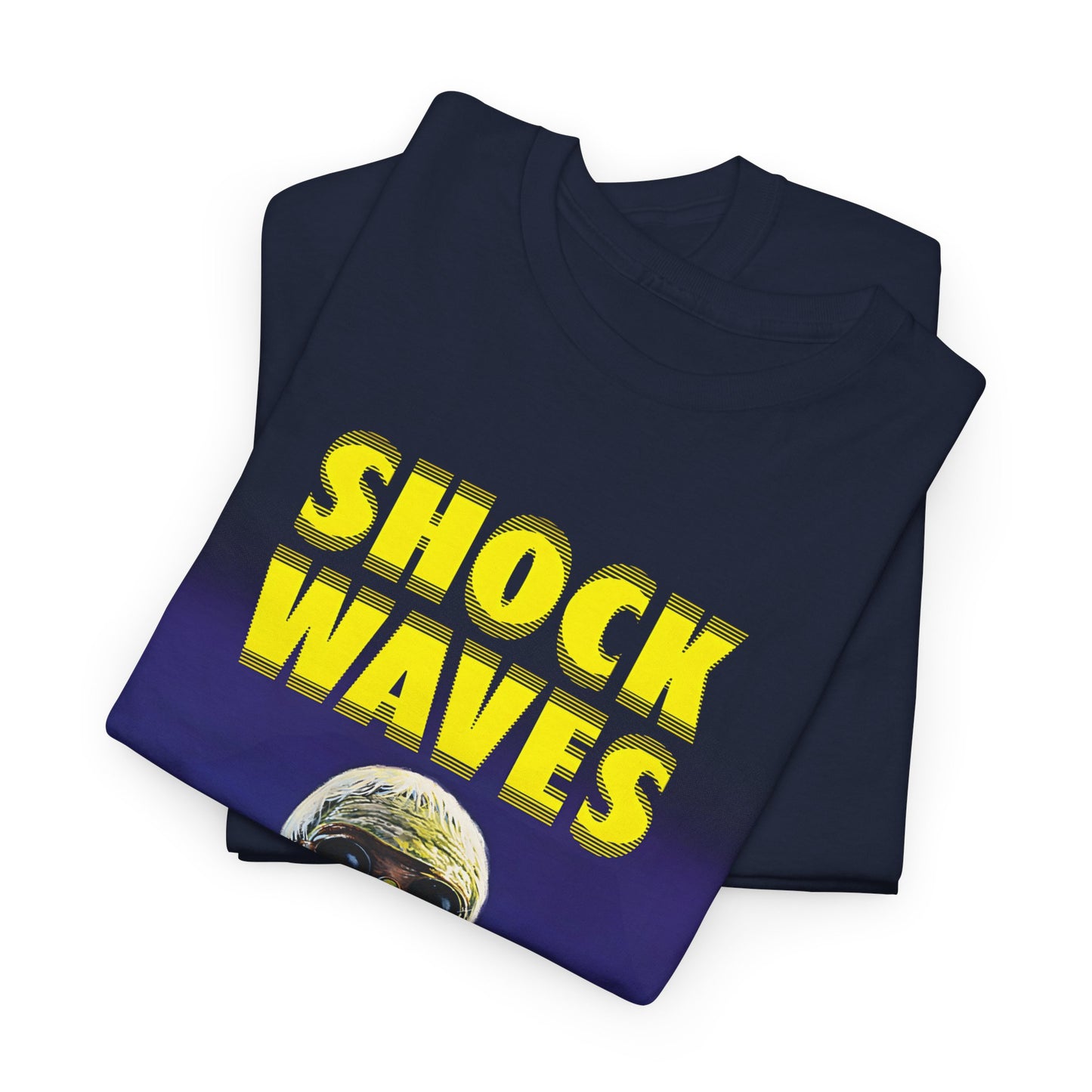 1977 american horror movie shock waves movie poster tshirt