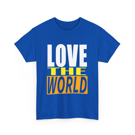 love the world vintage design tshirt