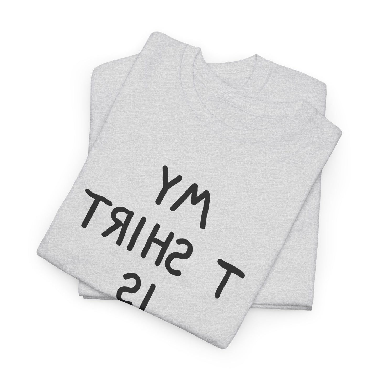 1960s novelty my tshirt is inside out spelled backwards custom hand drawn reproduction tshirt