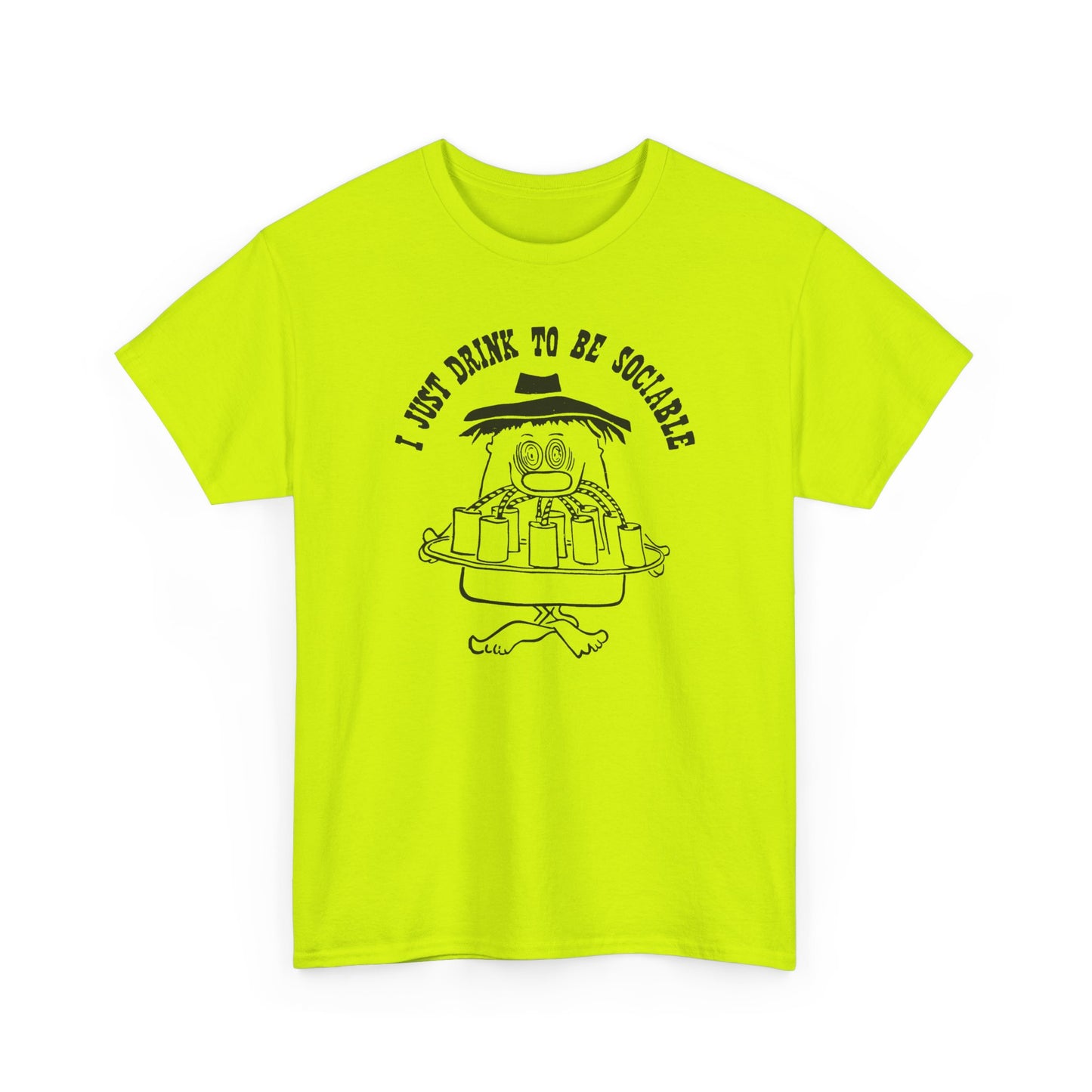 vintage i just drink to be sociable reproduction tshirt