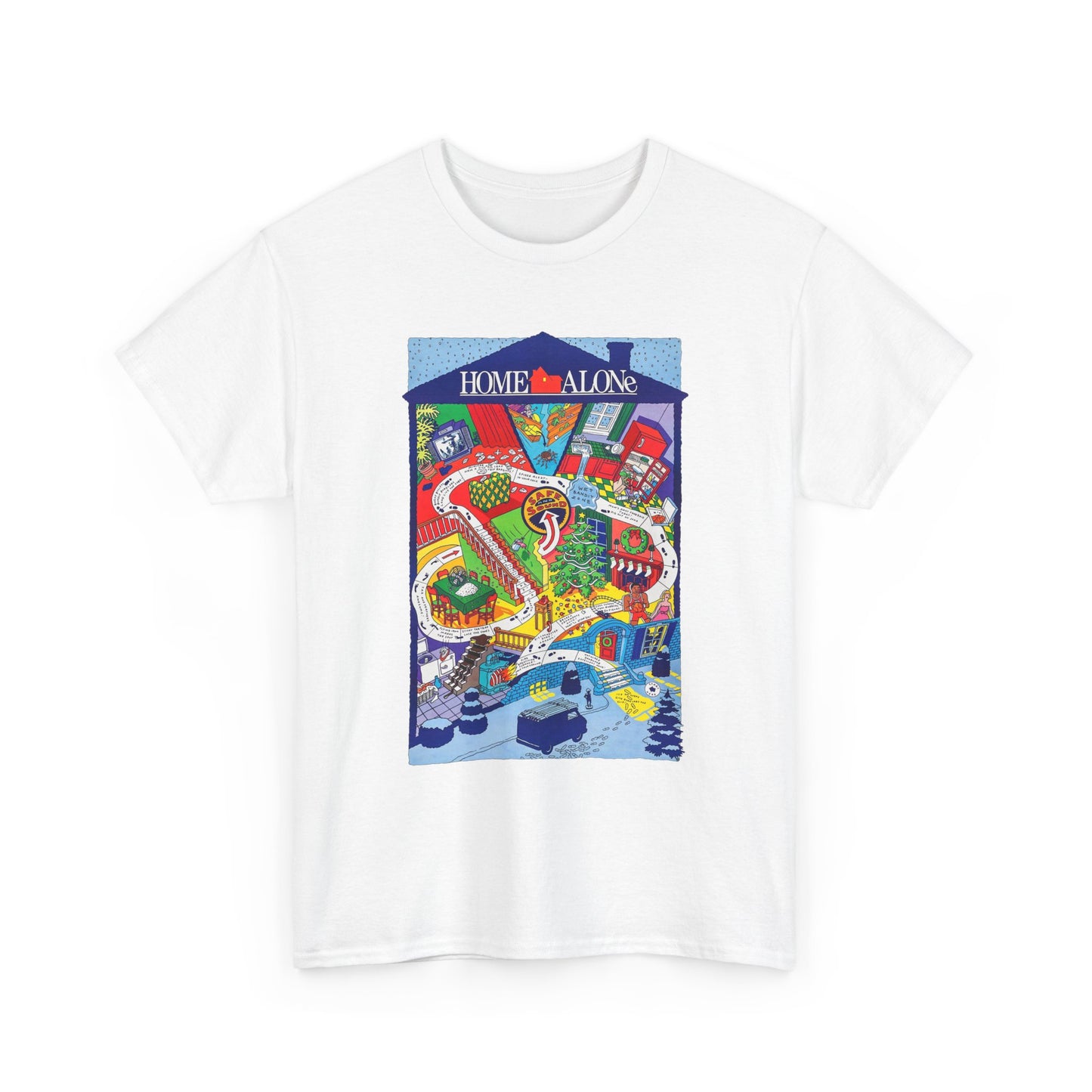 1990 home alone battle plan poster tshirt