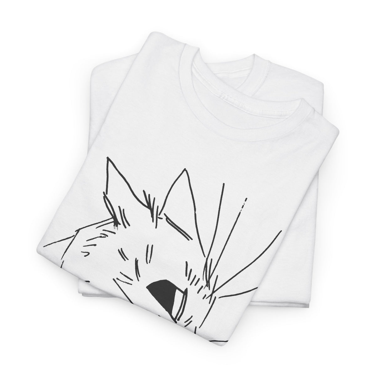 louis wain cubist style cat sketch tshirt