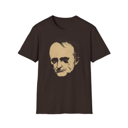baudelaire's head tshirt