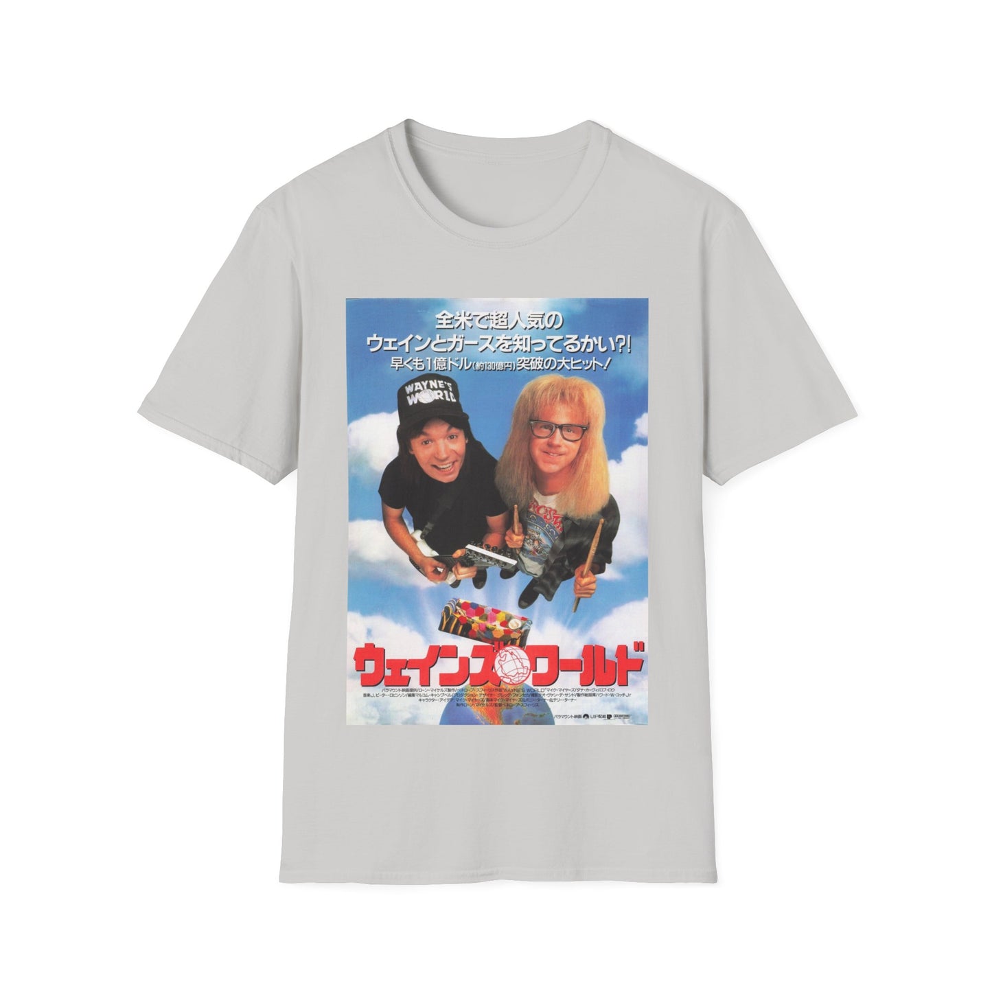 wayne's world japanese movie poster tshirt