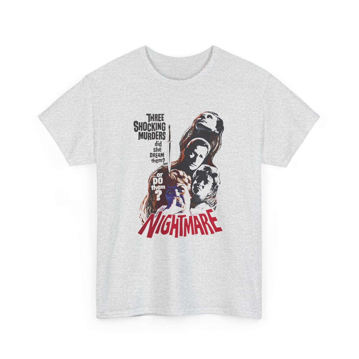 1964 hammer films psychological horror movie nightmare tshirt