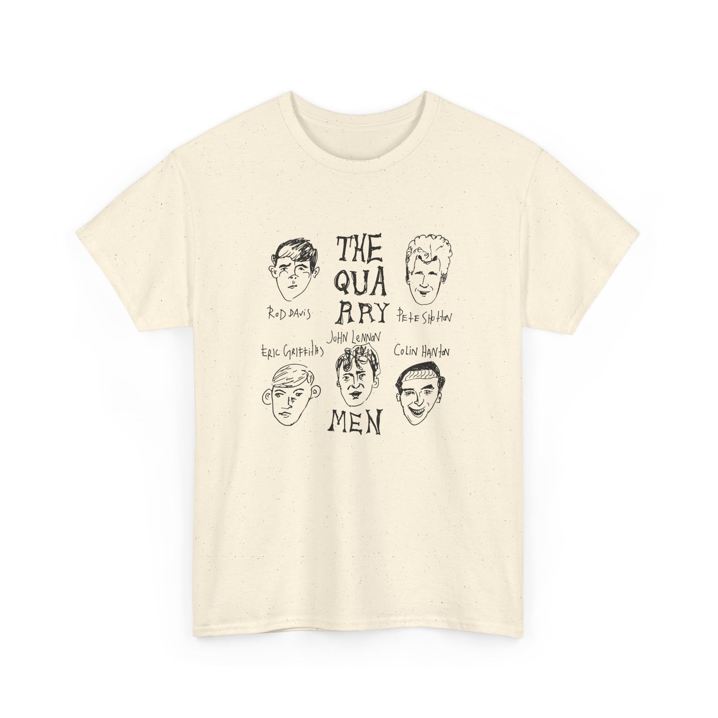the quarrymen original lineup wonky sketch band tshirt
