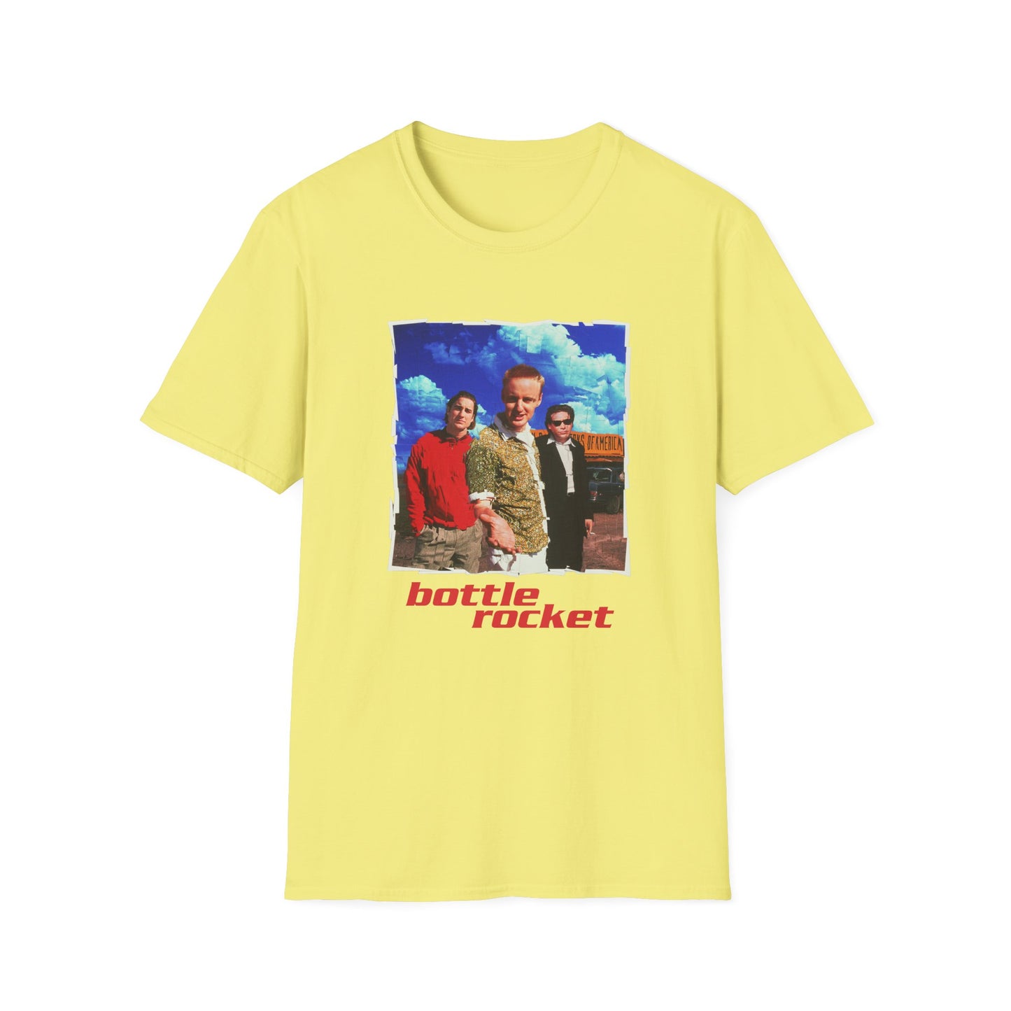 bottle rocket movie poster tshirt