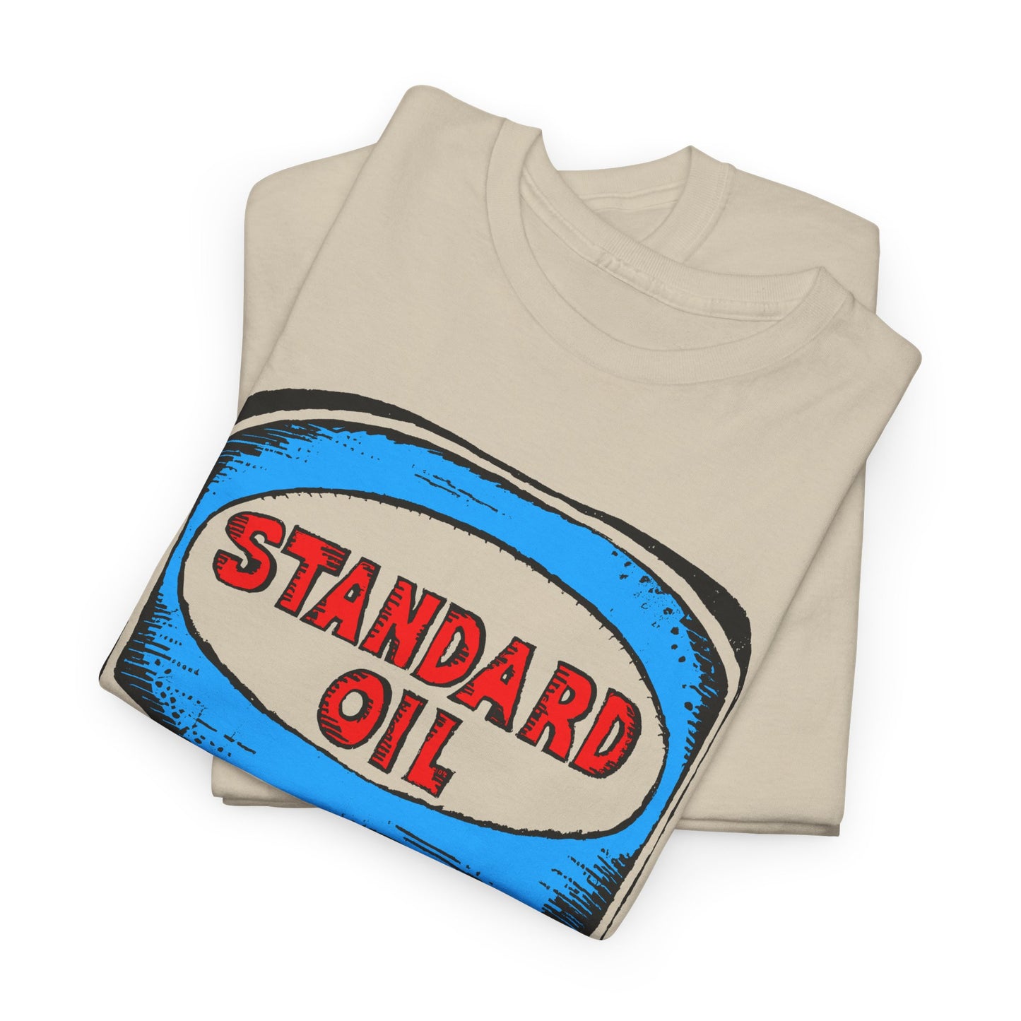 1970s standard oil gives me gas reproduction tshirt