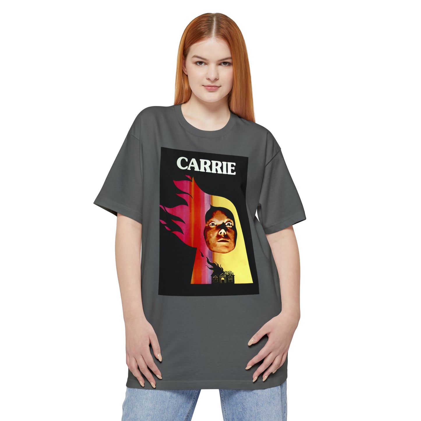 oversized 1976 spanish movie poster for carrie unisex tall beefy tshirt