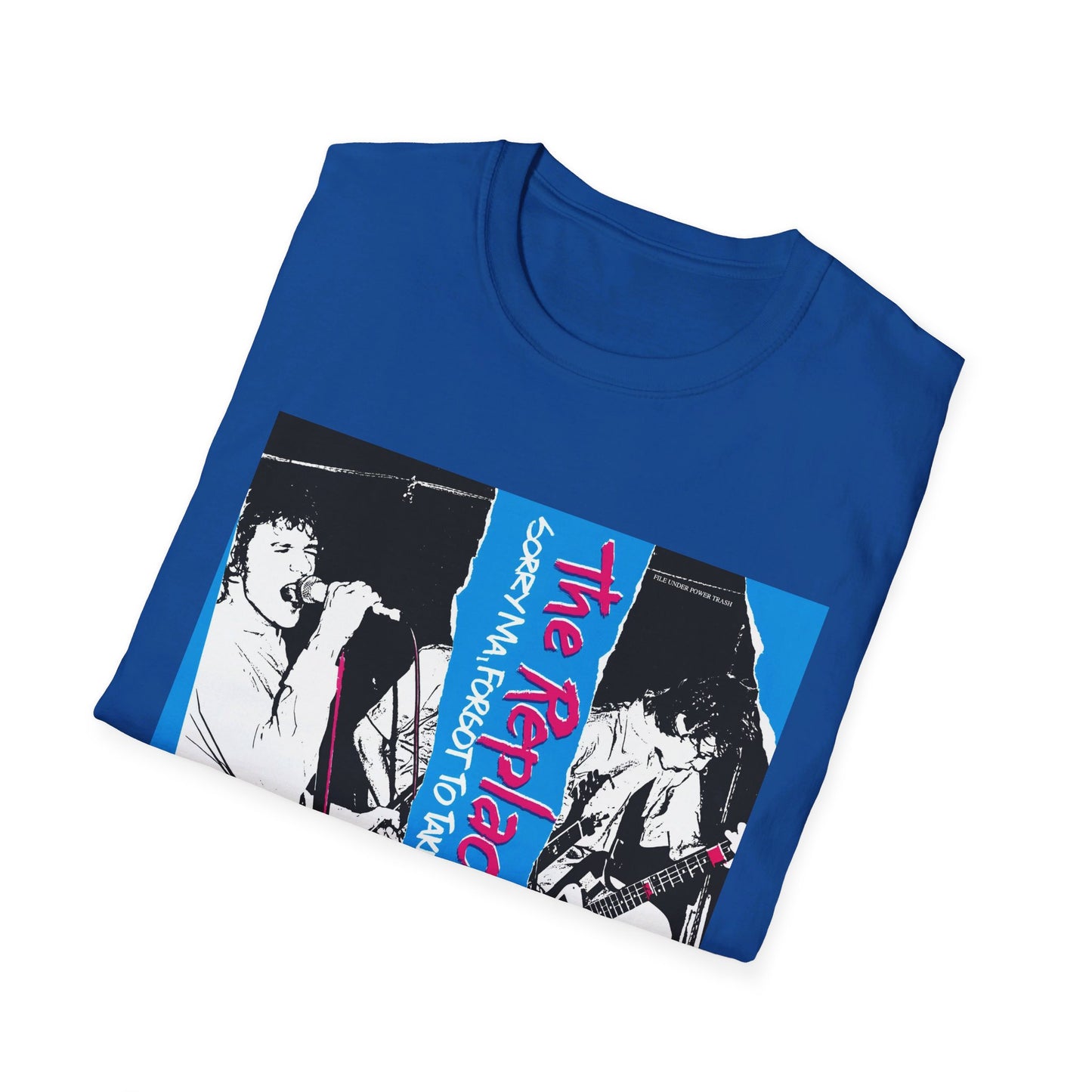 the replacements 1981 sorry ma, forgot to take out the trash album tshirt