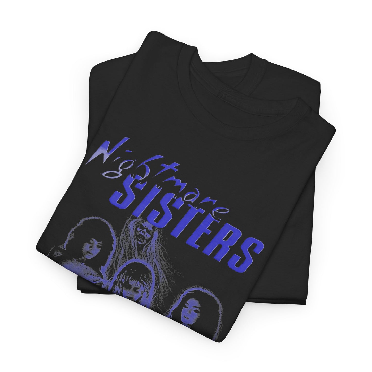 nightmare sisters 1988 low budget horror fan art tshirt
