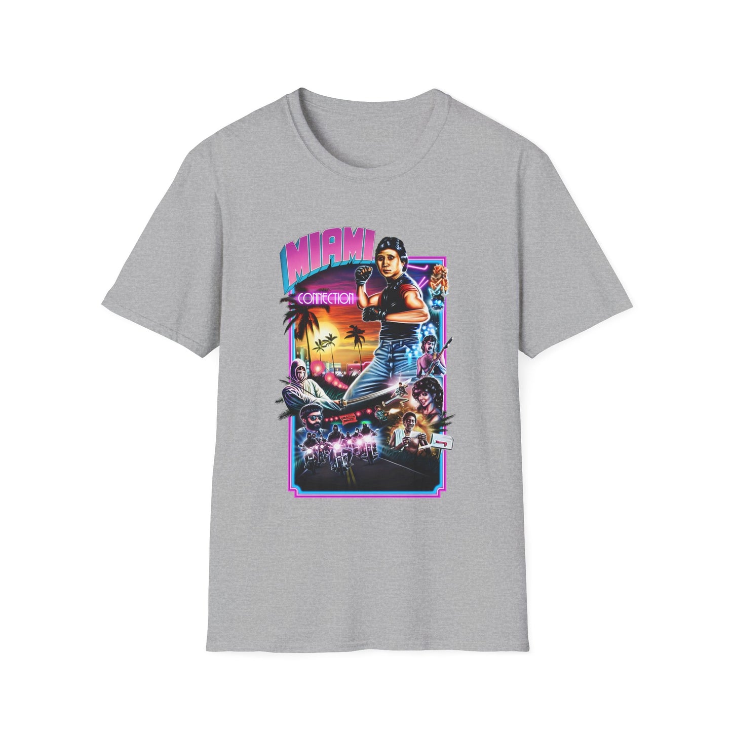 1987 movie miami connection movie poster tshirt