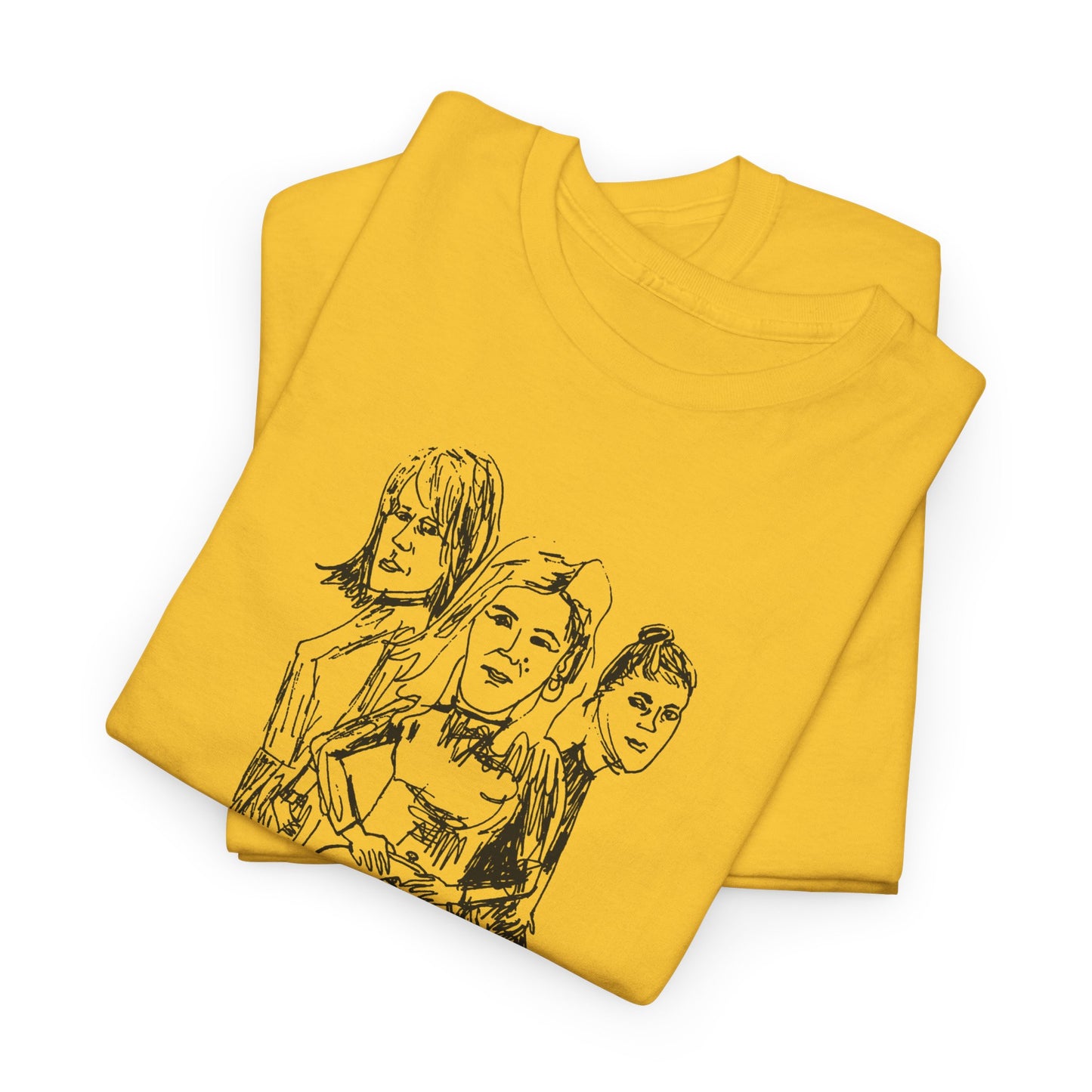 the delmonas medway garage punk fan art sketch tshirt