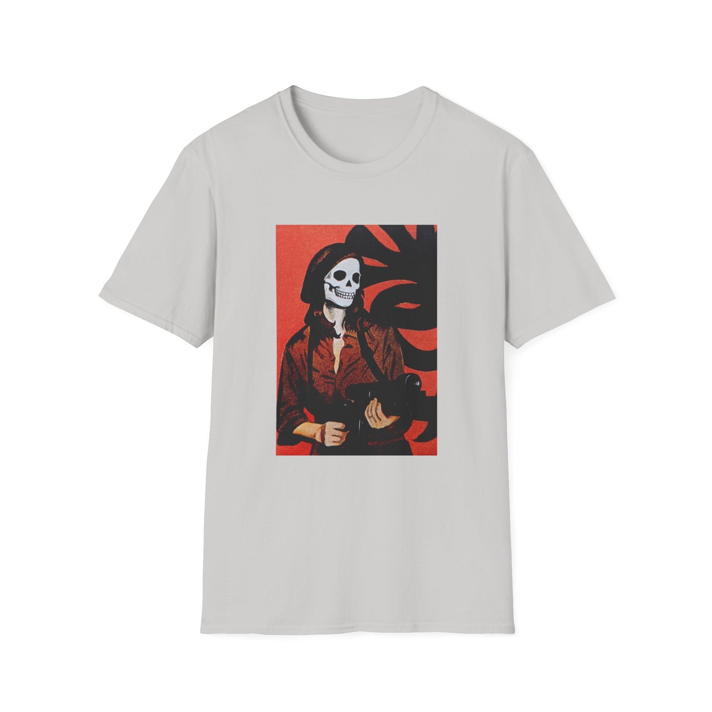 patty hearst skull face tshirt