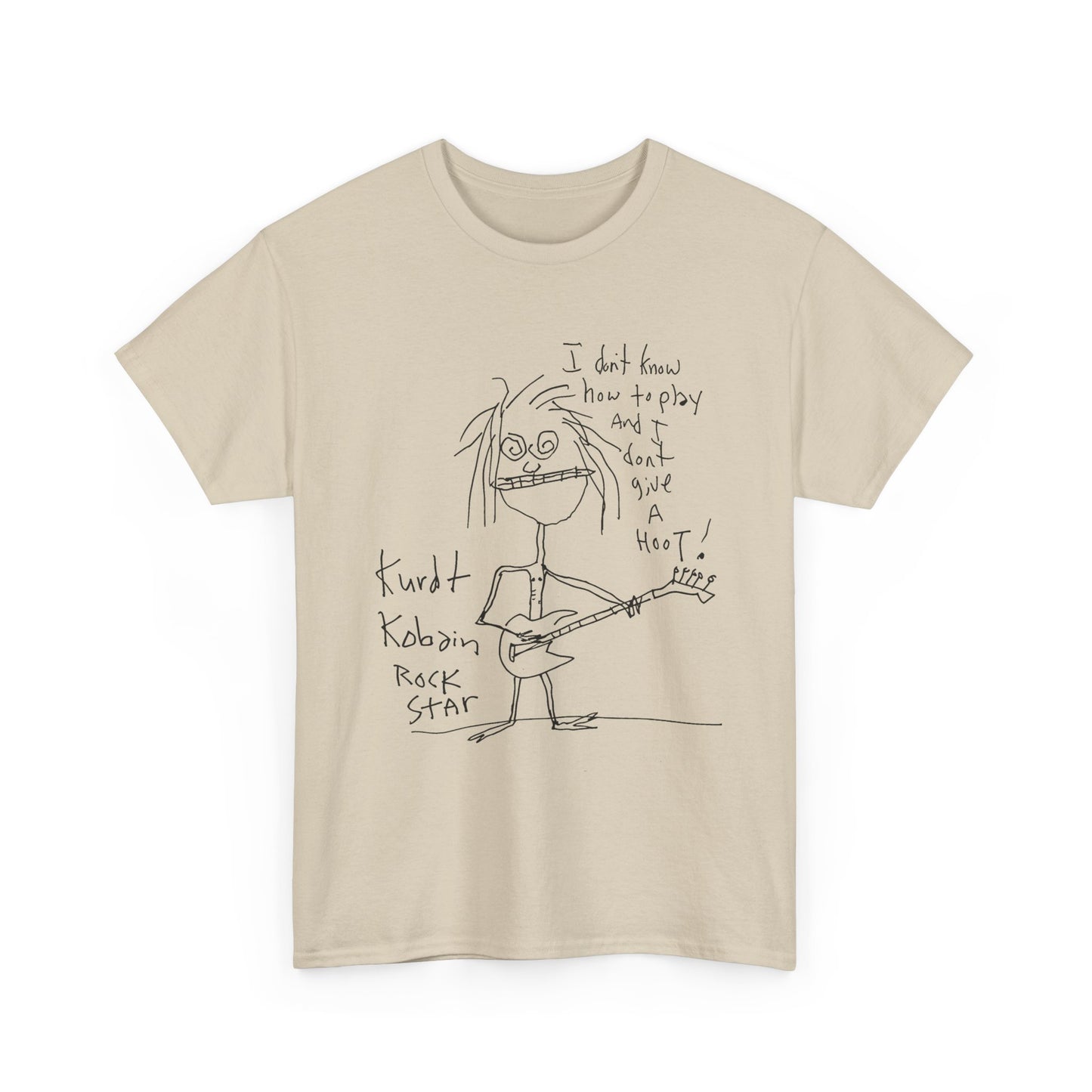 1992 kurt cobain self portrait reproduction tshirt