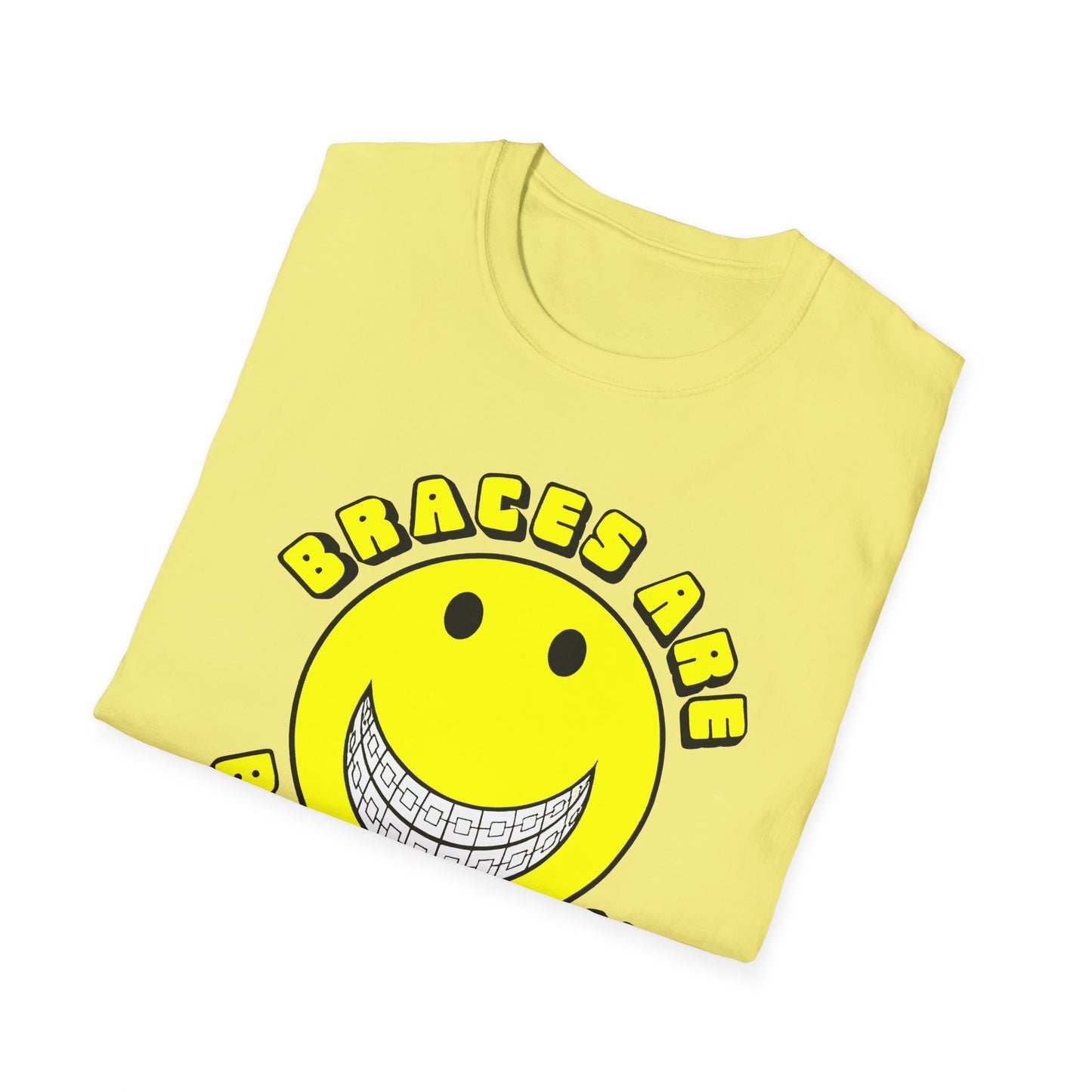 braces are beautiful 1970s graphic tshirt