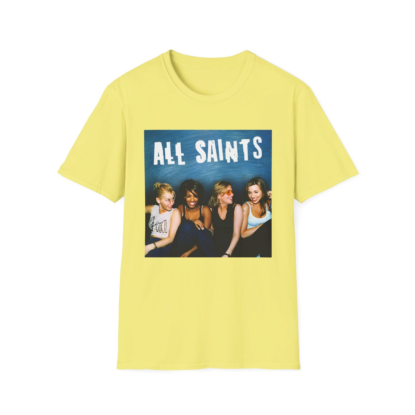 all saints on a couch on a tshirt